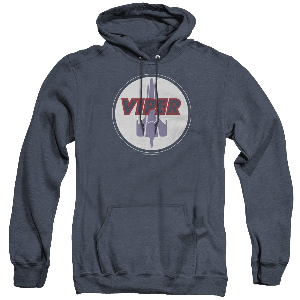 Battlestar Galactica (2004) Viper Badge - Heather Pullover Hoodie