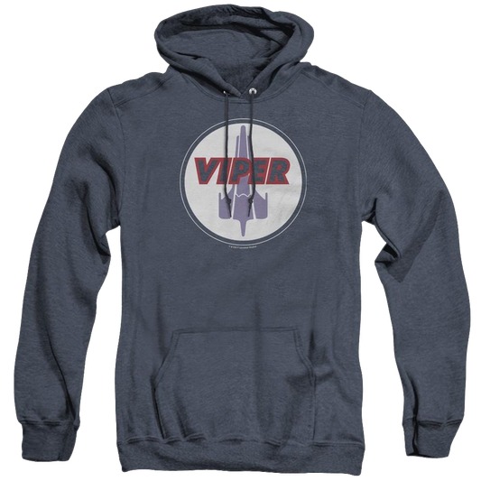 Battlestar Galactica (2004) Viper Badge - Heather Pullover Hoodie