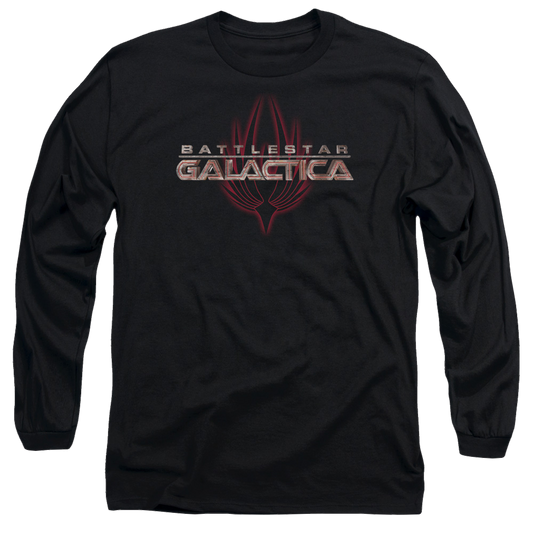 Battlestar Galactica Logo With Phoenix - Men's Long Sleeve T-Shirt
