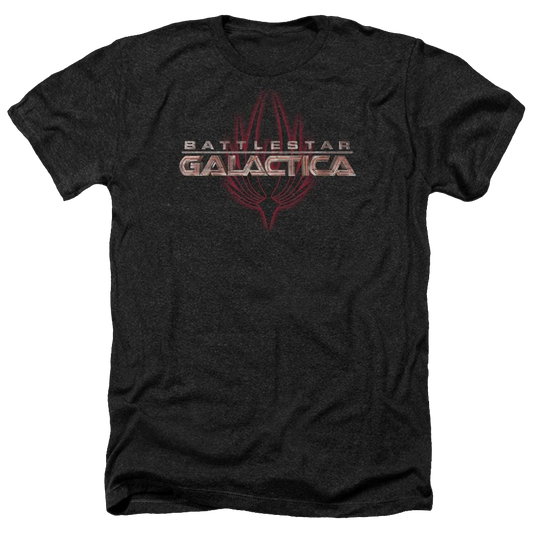 Battlestar Galactica Logo With Phoenix - Men's Heather T-Shirt