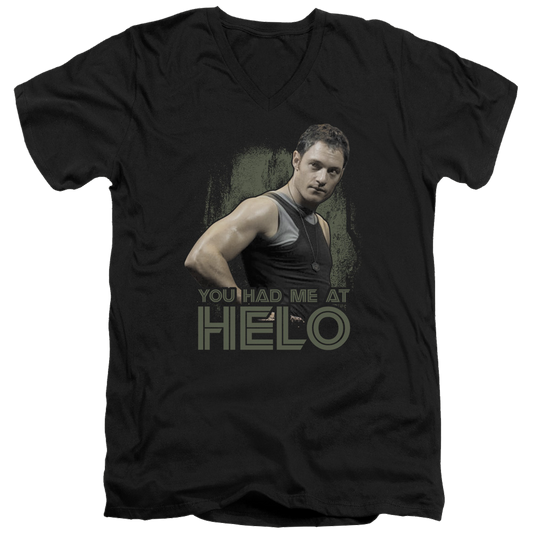 Battlestar Galactica Had Me At Helo - Men's V-Neck T-Shirt