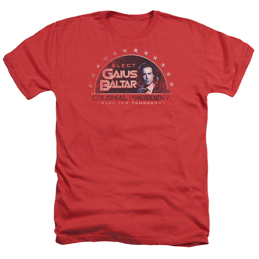 Battlestar Galactica Elect Gaius - Men's Heather T-Shirt