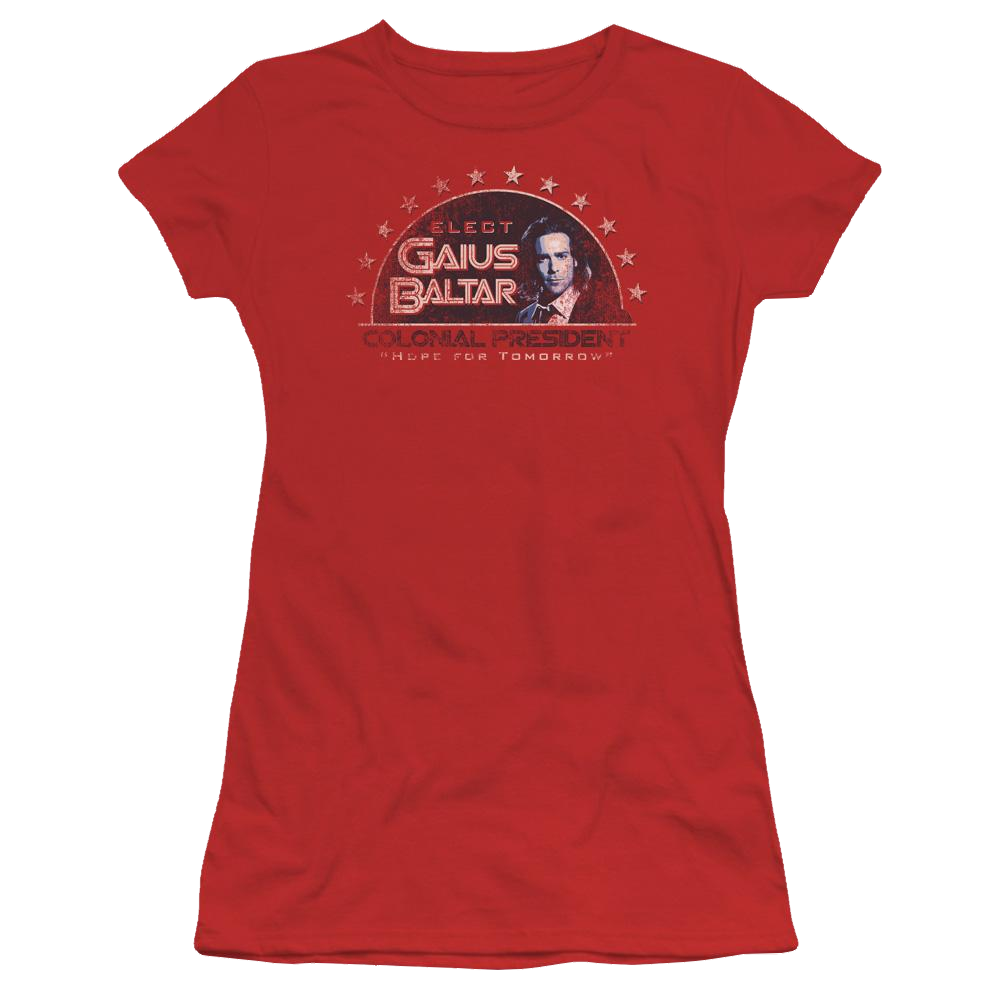 Battlestar Galactica Elect Gaius - Juniors T-Shirt