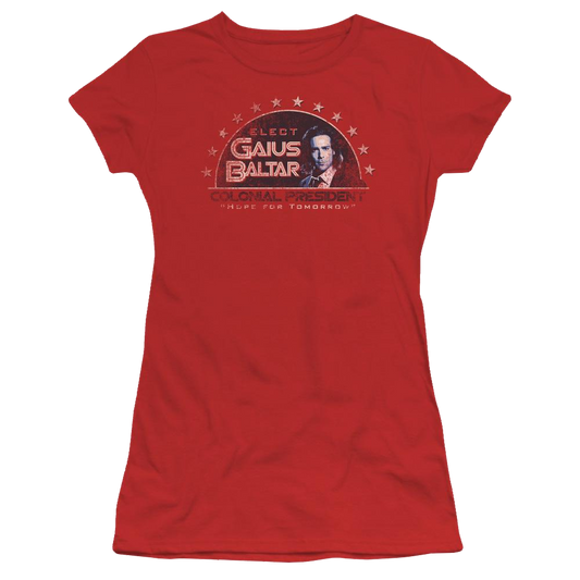 Battlestar Galactica Elect Gaius - Juniors T-Shirt