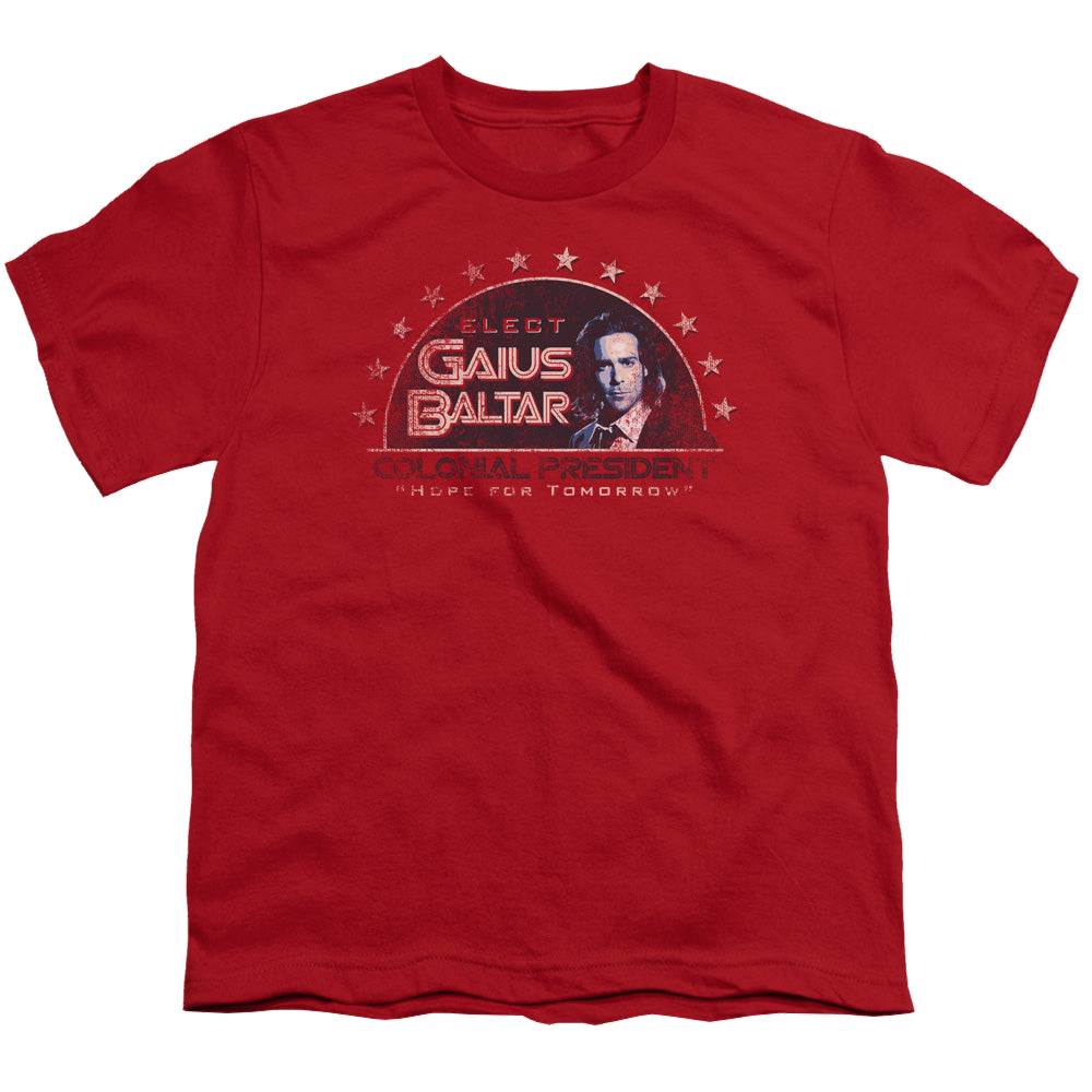 Battlestar Galactica (2004) Elect Gaius - Youth T-Shirt
