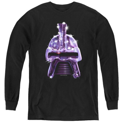 Battlestar Galactica (1978) Retro Cylon Head - Youth Long Sleeve T-Shirt