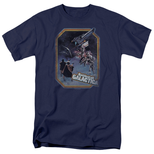 Battlestar Galactica Poster Iron On - Men's Regular Fit T-Shirt