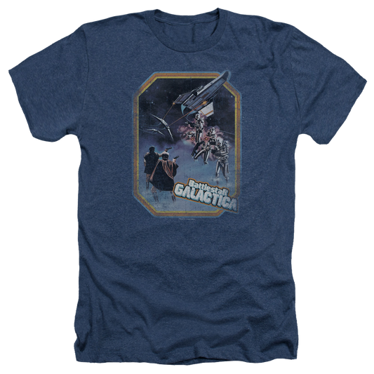 Battlestar Galactica Poster Iron On - Men's Heather T-Shirt