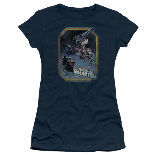 Battlestar Galactica Poster Iron On - Juniors T-Shirt