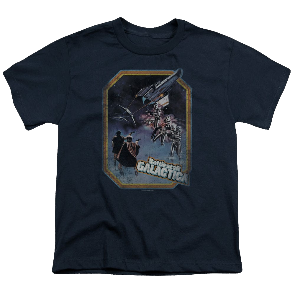 Battlestar Galactica (1978) Poster Iron On - Youth T-Shirt