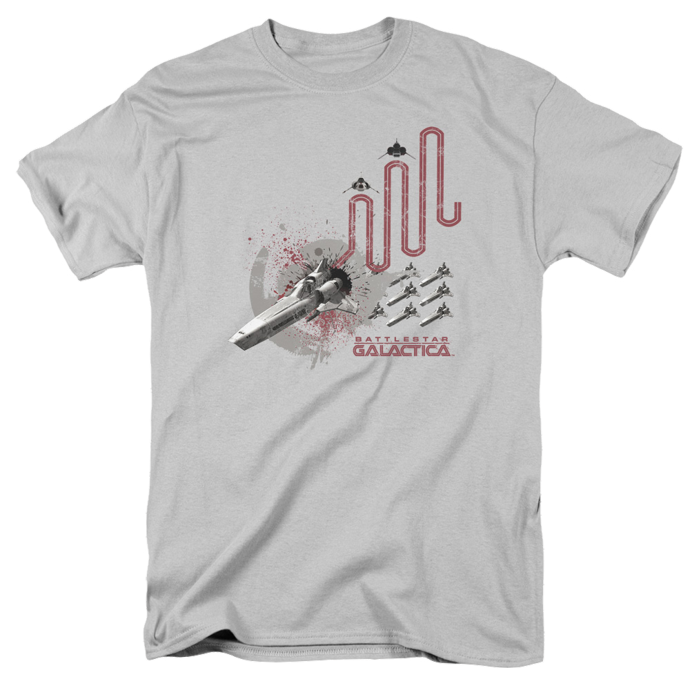 Battlestar Galactica (2004) Red Squadron Splatter - Men's Regular Fit T-Shirt