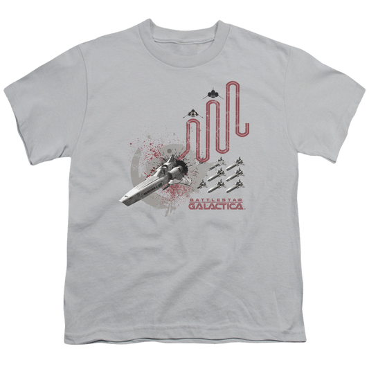 Battlestar Galactica (2004) Red Squadron Splatter - Youth T-Shirt