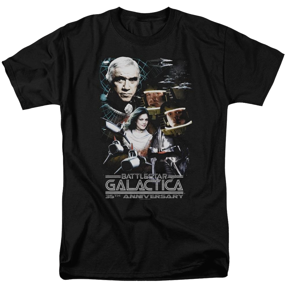 Battlestar Galactica 35th Anniversary Collage - Men's Regular Fit T-Shirt