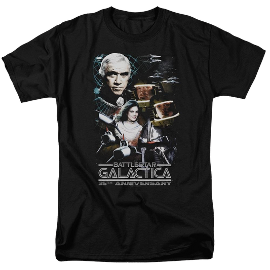 Battlestar Galactica 35th Anniversary Collage - Men's Regular Fit T-Shirt
