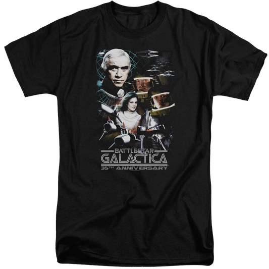 Battlestar Galactica 35th Anniversary Collage - Men's Tall Fit T-Shirt
