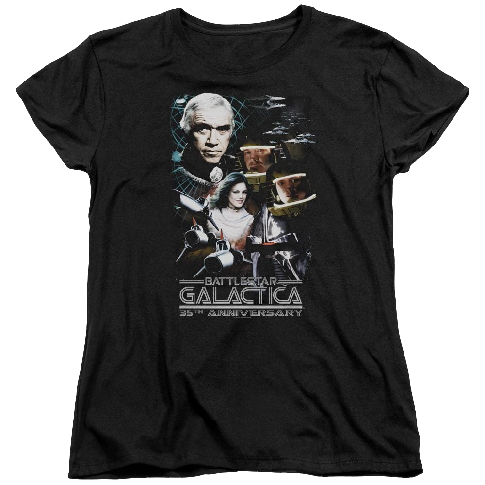 Battlestar Galactica 35th Anniversary Collage - Women's T-Shirt
