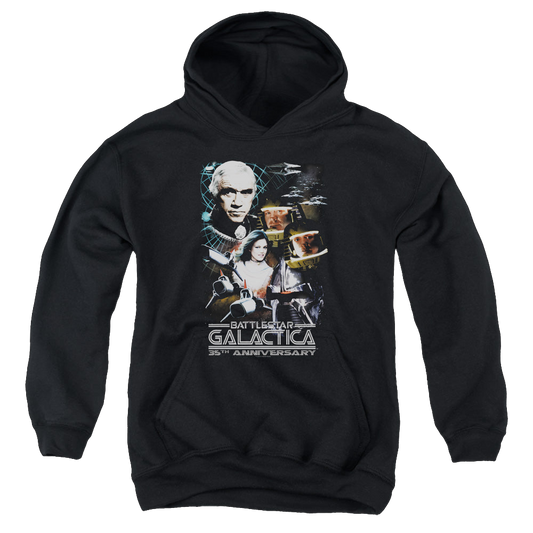 Battlestar Galactica (1978) 35Th Anniversary Collage - Youth Hoodie