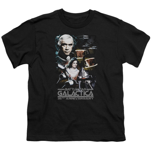 Battlestar Galactica (1978) 35Th Anniversary Collage - Youth T-Shirt