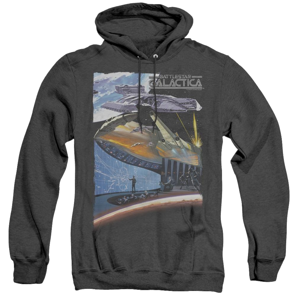 Battlestar Galactica (1978) Concept Art - Heather Pullover Hoodie