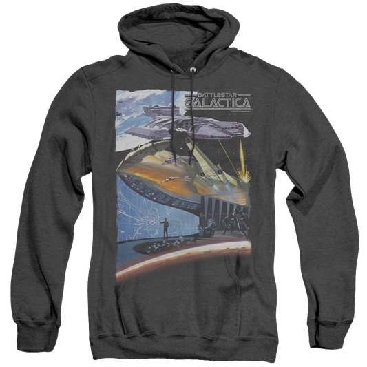 Battlestar Galactica (1978) Concept Art - Heather Pullover Hoodie