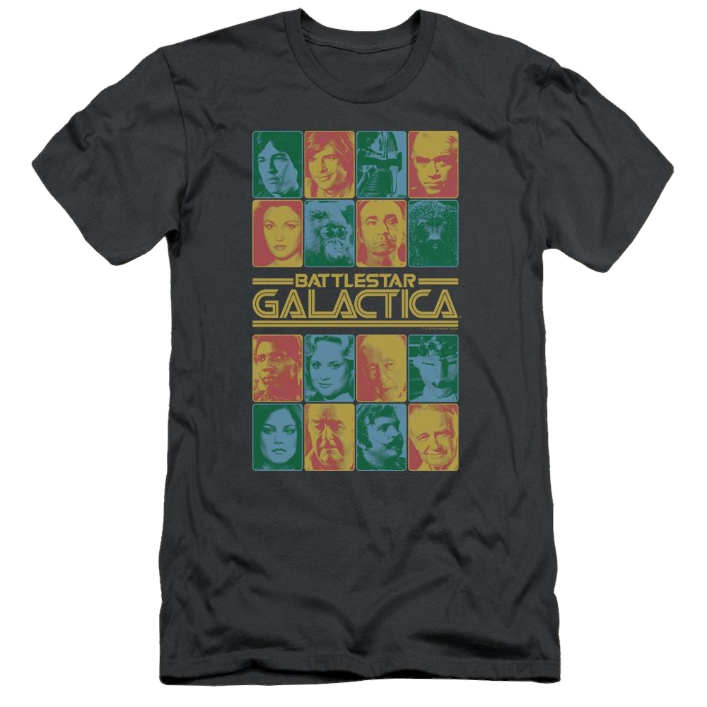 Battlestar Galactica 35th Anniversary Cast - Men's Premium Slim Fit T-Shirt