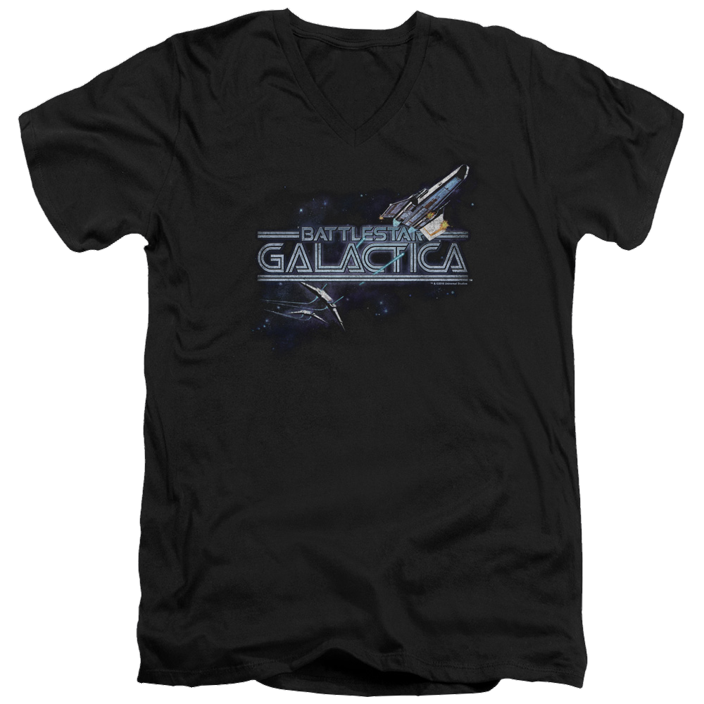Battlestar Galactica Cylon Persuit - Men's V-Neck T-Shirt