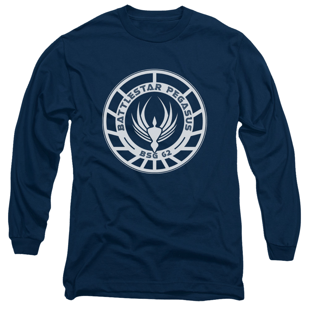 Battlestar Galactica Pegasus Badge - Men's Long Sleeve T-Shirt