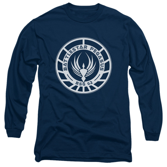 Battlestar Galactica Pegasus Badge - Men's Long Sleeve T-Shirt