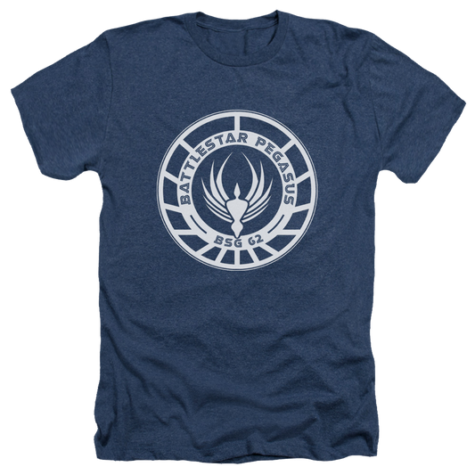 Battlestar Galactica Pegasus Badge - Men's Heather T-Shirt