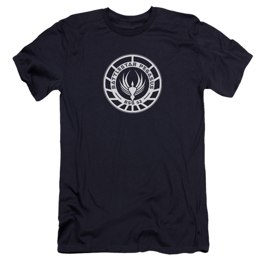 Battlestar Galactica Pegasus Badge - Men's Premium Slim Fit T-Shirt