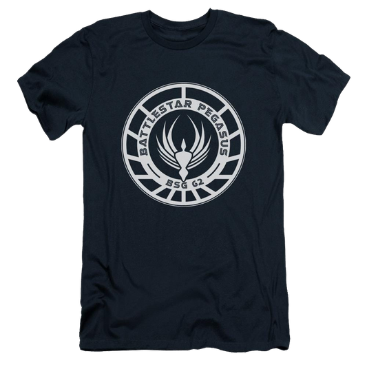 Battlestar Galactica Pegasus Badge - Men's Slim Fit T-Shirt
