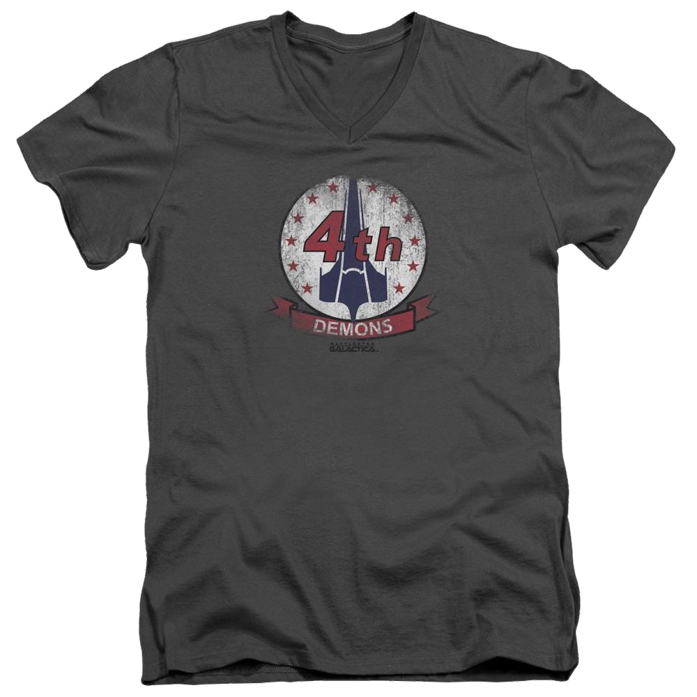 Battlestar Galactica Demons Badge - Men's V-Neck T-Shirt