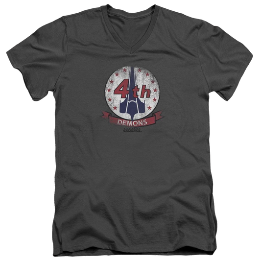 Battlestar Galactica Demons Badge - Men's V-Neck T-Shirt