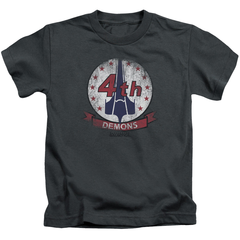 Battlestar Galactica (2004) Demons Badge - Kid's T-Shirt