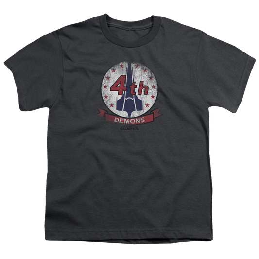 Battlestar Galactica (2004) Demons Badge - Youth T-Shirt