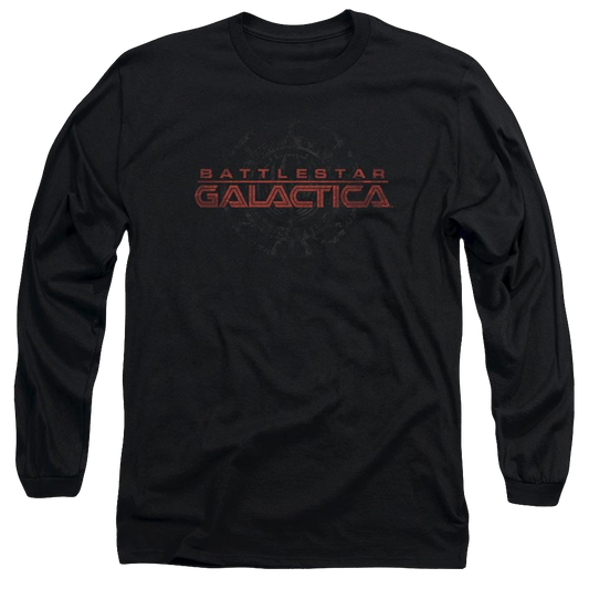 Battlestar Galactica Battered Logo - Men's Long Sleeve T-Shirt