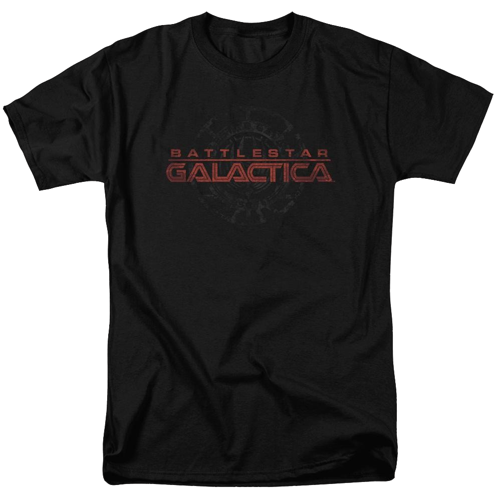 Battlestar Galactica Battered Logo - Men's Regular Fit T-Shirt