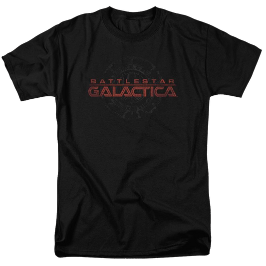 Battlestar Galactica Battered Logo - Men's Regular Fit T-Shirt