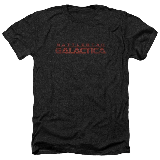 Battlestar Galactica Battered Logo - Men's Heather T-Shirt