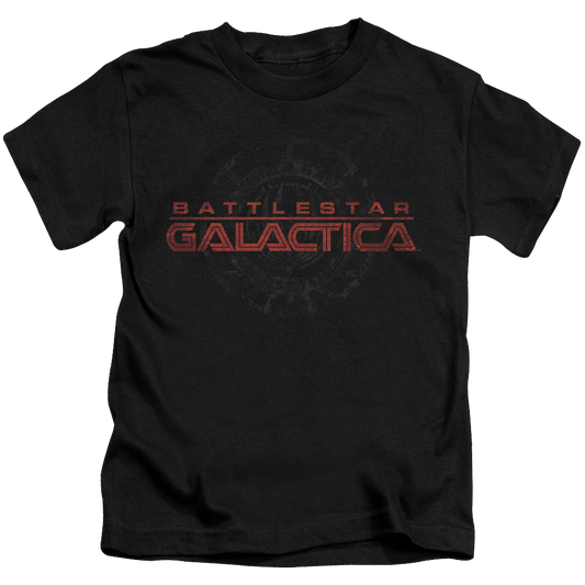 Battlestar Galactica (2004) Battered Logo - Kid's T-Shirt