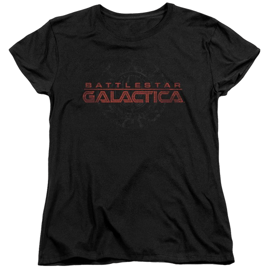 Battlestar Galactica Battered Logo - Women's T-Shirt