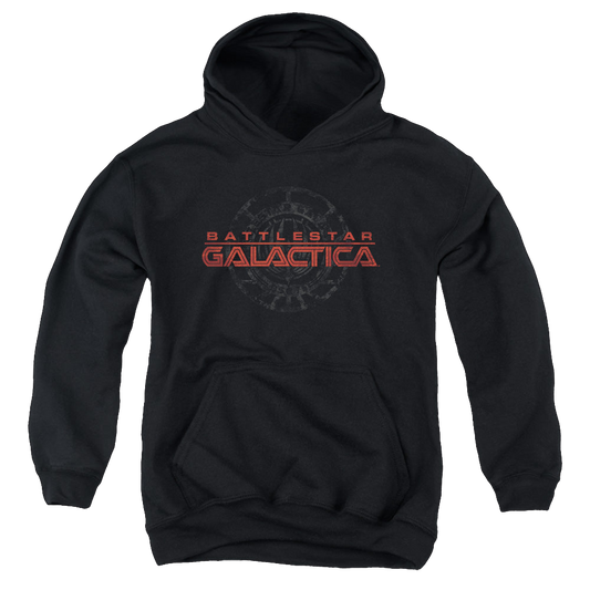 Battlestar Galactica (2004) Battered Logo - Youth Hoodie