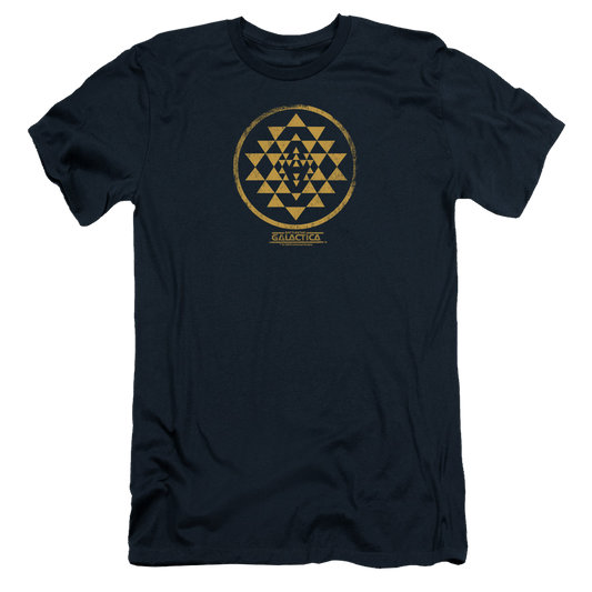 Battlestar Galactica Gold Squadron Patch - Men's Premium Slim Fit T-Shirt
