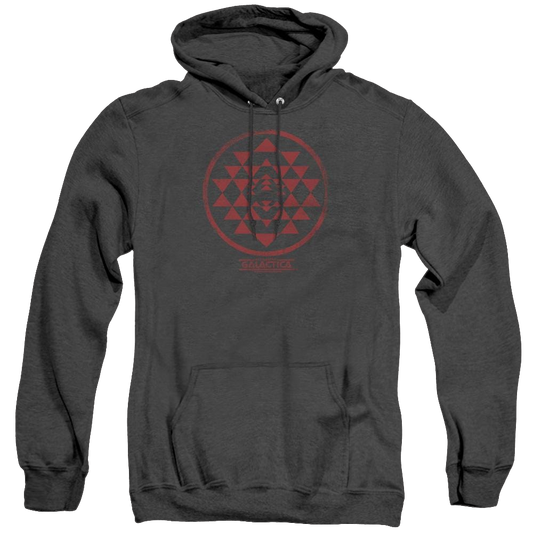 Battlestar Galactica (1978) Red Squadron Patch - Heather Pullover Hoodie
