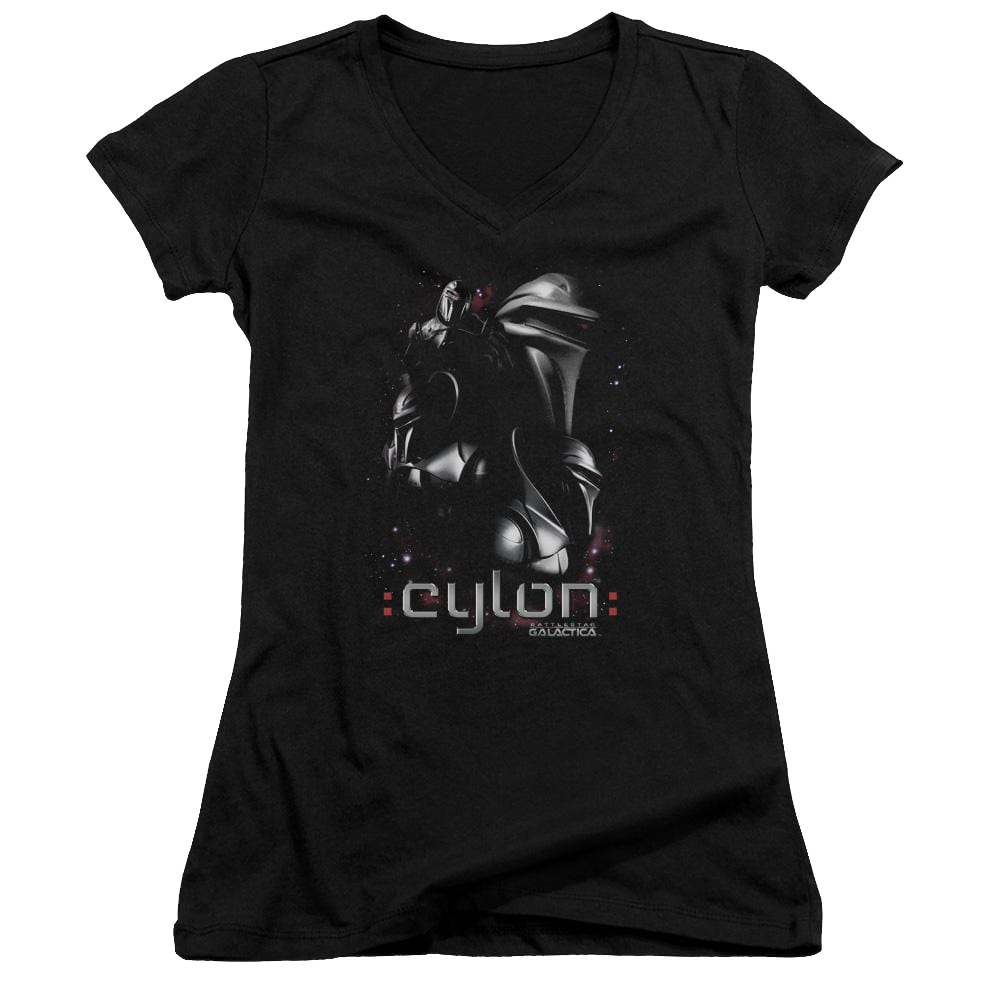 Battlestar Galactica Centurions - Juniors V-Neck T-Shirt