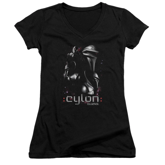 Battlestar Galactica Centurions - Juniors V-Neck T-Shirt
