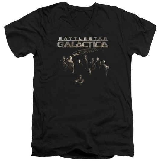 Battlestar Galactica Battle Cast - Men's V-Neck T-Shirt