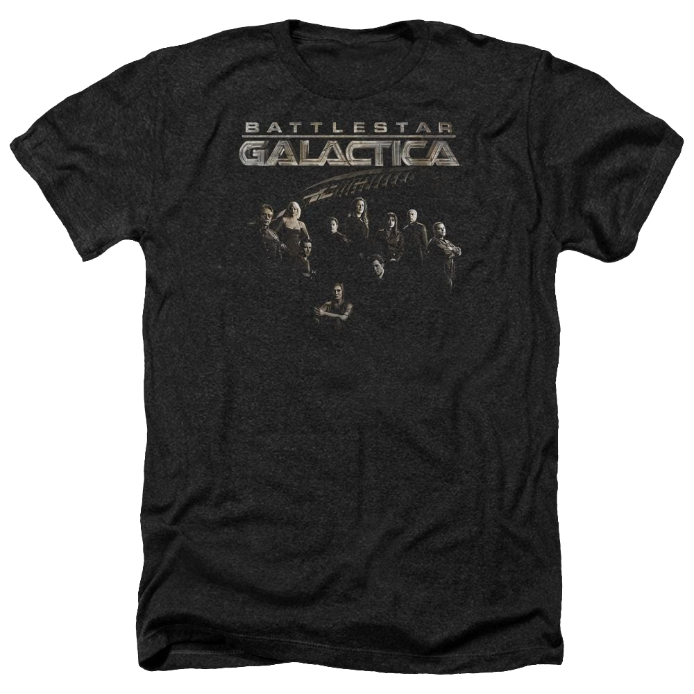 Battlestar Galactica Battle Cast - Men's Heather T-Shirt