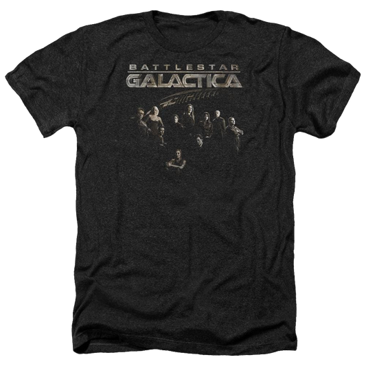Battlestar Galactica Battle Cast - Men's Heather T-Shirt