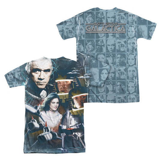 Battlestar Galactica (1978) Bsg(Classic) Battlestar Collage (Front Back Print) - Men's All-Over Print T-Shirt
